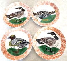 Vintage Sigma The Tastesetter 4 Salad / Dessert Plate Wild Ducks by Andr... - £21.62 GBP