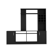 Modoc Entertainment Center, Black | Living Room TV Stand - £353.35 GBP