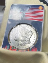 1921-S $1 Morgan Silver Dollar Sight White Brilliant Coin In Liberty Case - £58.01 GBP