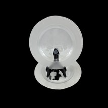 2 Avon Hummingbird Collection 24% Lead Crystal Etched 10.5&quot; Dinner Plates - $16.81