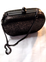 Inge Christopher Black Hardcase Formal Elegant Clutch / Purse/ Handbag - £20.61 GBP