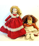 Vintage Porcelain Doll &amp; Cloth Doll House of Global Art - £15.60 GBP