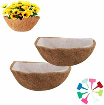 Thick Coco Liner &amp; Basket Coco Liner for Planters, Coco Liner for Hanging Basket - £12.52 GBP
