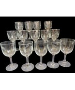 NORITAKE SASAKI - 14 Wheat Etched Cordial Sherry  Glasses 4.25” Tall MCM... - $39.27