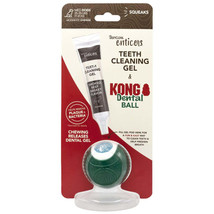 TropiClean Enticers Teeth Cleaning Gel &amp; KONG Dental Ball Beef Brisket 1ea/1 oz, - £11.90 GBP