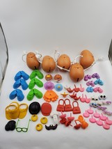Lot of 5 Mr. Mrs. Potato Head and 2 Spud Kids with Accessories Vintage 1... - $98.95