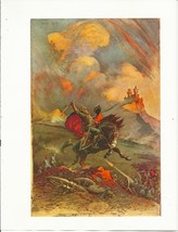 vintage Frank Frazetta 11&quot; x 9&quot; Book Plate Print- The Mad King - £5.59 GBP