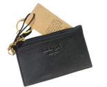 MARGOT NEW YORk Kate Leather Zip Around black Wallet Wristlet - $25.17