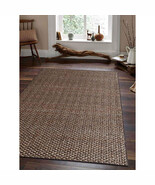Glitzy Rugs 8 x 10 ft. Hand Woven Jute Eco-Friendly Solid Rectangle Area... - $399.25