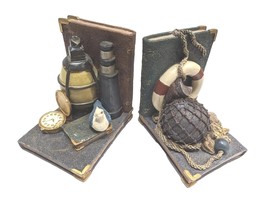 Heritage Mint Resin Nautical Beach Theme Coastal Bookends Pair Florida F... - £35.51 GBP