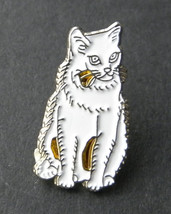 Angora Domestic Cat Kitty Animal Lapel Pin Badge 3/4 Inch - £4.27 GBP
