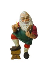 Hallmark Porcelain Santa Claus Figurine 1986 Paint Ornament Brush Sculpture Vtg - £39.52 GBP