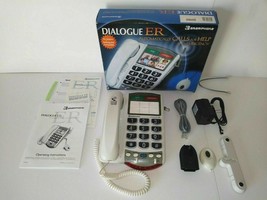 Ameriphone DIALOGUE ER Emergency Alert Telephone w/ Remote Control Help Pendant! - £23.88 GBP