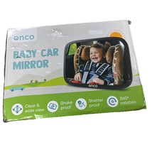 Onco Baby Car Mirror Rear Facing Shatterproof 360 Rotation -Damaged Box - $305.69 MXN