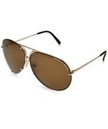 Porsche design Sunglasses P8478 A 69mm Gold / Brown + Blue light Mirror - $7,471.85 MXN