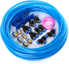 Blue 6Mm OD 4Mm ID Polyurethane PU Air Hose Pipe Tube Kit 10 Meter 32.8Ft New - £17.91 GBP