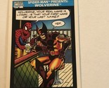 Wolverine Spider-man Trading Card Marvel Comics 1990 #160 - $1.97