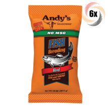 6x Bags Andy&#39;s Seasoning No MSG Red Fish Breading | 10oz | Fast Shipping - $26.31