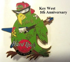 Hard Rock Cafe Pin / Tac - Key West 5th Anniversary Parrot Flying V Guitar  NEW - $15.99