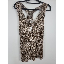 Maurices Animal Print Tank Top 1X Womens Plus Size V neck Sleeveless Pullover - £14.70 GBP