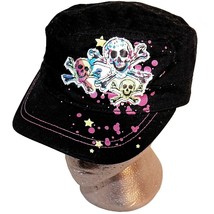 Disney Parks Pirates of the Caribbean Graffiti Paint Splatter Cadet Painters Cap - £26.37 GBP