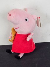 TY Beanie Babies 6&quot; PEPPA PIG with TEDDY BEAR Plush Stuffed Animal New w... - £3.87 GBP