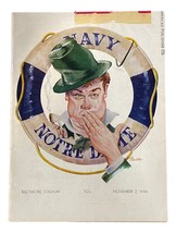 Marine Contre Notre Dame Novembre 2 1946 Officiel Jeu Programme - £53.96 GBP