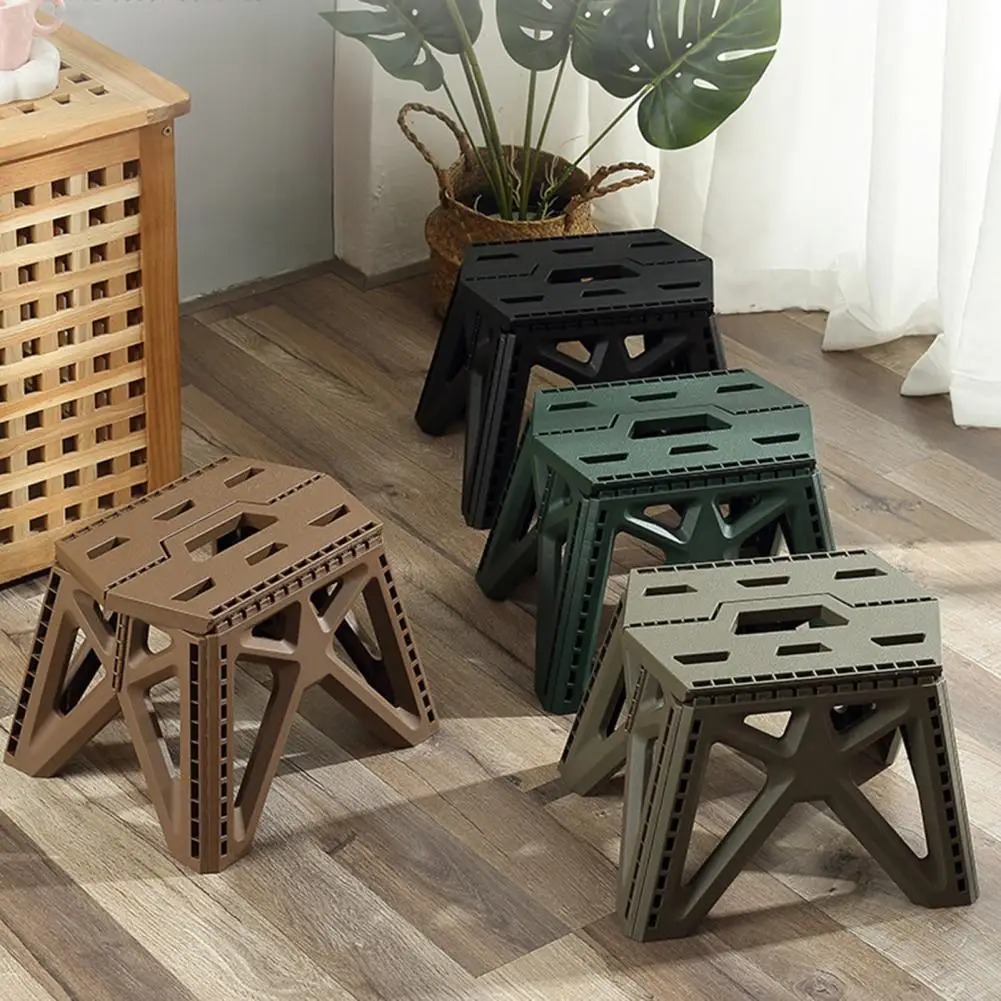 1 Pc Folding Step Stool Strong Load-bearing Outdoor Chair Travel Use Compact - £20.30 GBP