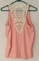 Charming Charlie blouse size S sleeveless pink - £7.07 GBP