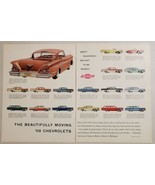 1958 Print Ad Chevrolet Cars for &#39;58 Corvette &amp; 16 Other Models General ... - $20.68