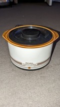 Vintage Rival Crock-Ette 1 Quart Slow Cooker Stoneware Crock Pot 3205 - $27.71