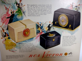 RCA Victor Radio Print AD 8X542 8X521 Golden Throat Vintage 1948 Ready To Frame - £19.93 GBP