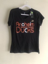 NHL Official Licensed Women&#39;s Anaheim Ducks Shirt Black M Ladies Top Tee - £15.77 GBP