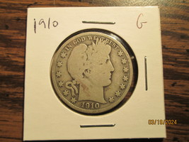 1910-P Barber Half Dollar Better date - $23.99
