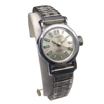 Vintage Timex Ladies 17 Jewels Mechanical Wristwatch Expandable Band Works - £37.76 GBP