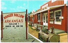 Arkansas Postcard Booger Hollow Population 7 Russellville Harrison Ozarks - £2.32 GBP