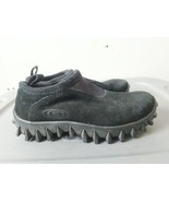 Vtg Salomon Hiking Shoes Mens 7 Contagrip GX Slip-On Black Suede Moc KK - $77.31 CAD