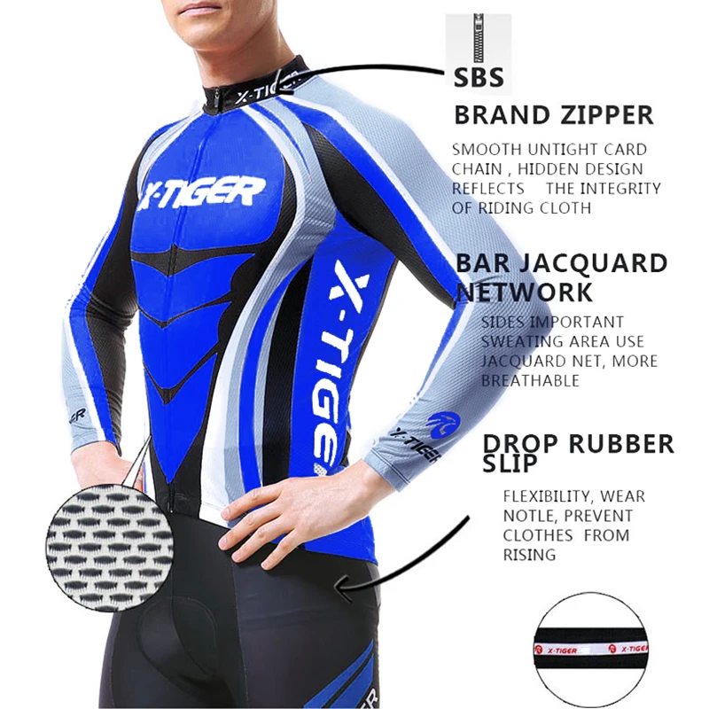 Sporting X-Tiger Cycling s Spring Riding Long Sleeve Quick Dry MTB Bike s Autumn - £39.11 GBP