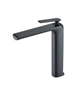 Matte Black Modern High-Arc Bathroom Faucet - $181.89 CAD