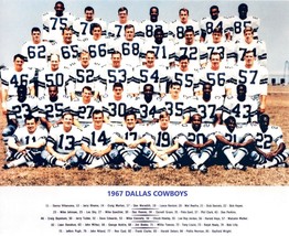 1967 DALLAS COWBOYS 8X10 TEAM PHOTO FOOTBALL PICTURE NFL WITH NAMES - £3.88 GBP