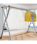 SOGA 2m Portable Standing Clothes Drying Rack Foldable Space-Saving Laun... - €74,52 EUR