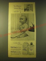 1956 Johnson&#39;s Baby Powder and Baby Oil Ad - The difference btween this - £14.46 GBP