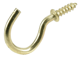 Hardware Essentials 851853  1 in. Cup Hooks, Brass, 3 lb. WT. Capacity, ... - $15.20