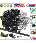 Durable 50-Pack Nylon Wire Clips with Screws for Efficient Cable Organiz... - $21.25 CAD