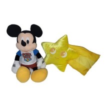 Lot Disney Parks Pixar Pier Mickey Mouse Plush Yellow Shooting star  14&quot; - £14.01 GBP