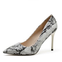  Print bombas de mujer Leather Pumps Women Sexy Wedding Stiletto High Heels Poin - £42.63 GBP