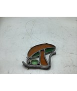 Vintage Bug and Mushroom Stained Glass Suncatcher Handcrafted Suncatcher - $14.01