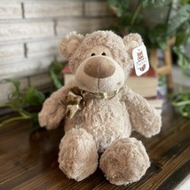 Teddy Bear With Scarf Ultra Soft Plush 12.5 Inches Tall Stuffed Animal - £11.93 GBP