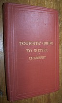 1887 Antique Tourists Guide to the County of Sussex England Map History Book - £40.90 GBP