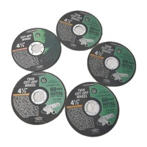 Warrior 4 1/2 80 Grit Thin Cut Off Wheel Pack Of 5 - $9.89